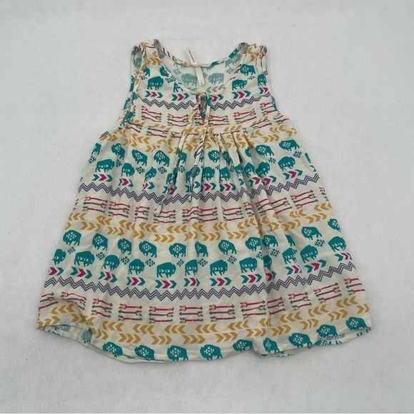 ROPER Women’s Sleeveless Blouse top shirt Tribal Buffalo print size: Large - Picture 1 of 9